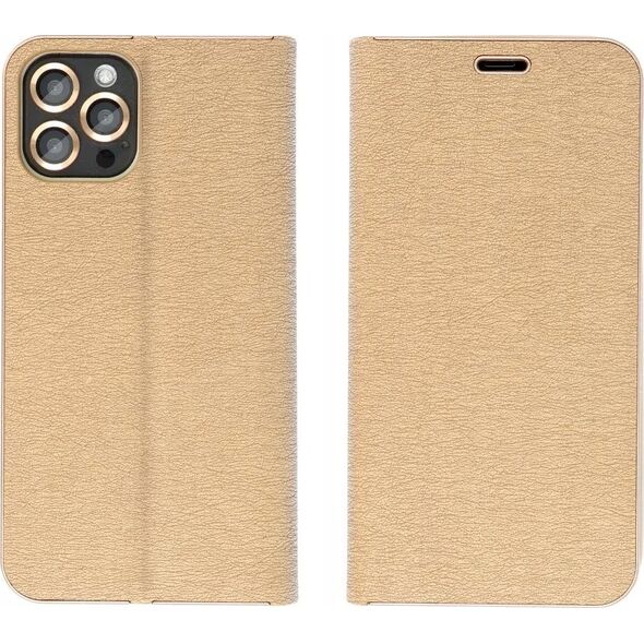 Kabura LUNA Book Gold do XIAOMI Redmi NOTE 14 4G (GLOBAL - 163.25mm x 76.55mm x 8.16mm) złoty