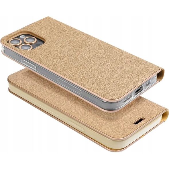 Kabura LUNA Book Gold do XIAOMI Redmi NOTE 14 4G (GLOBAL - 163.25mm x 76.55mm x 8.16mm) złoty