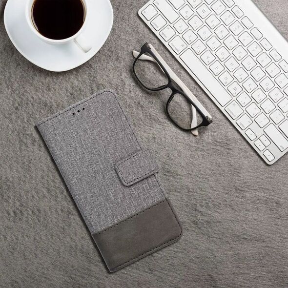 Kabura GOMMA Book do XIAOMI Redmi NOTE 14 4G (GLOBAL - 163.25mm x 76.55mm x 8.16mm) szary