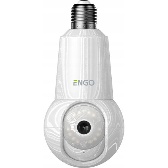 ECAM-E27 - Smart kamera wewnętrzna, Wi-Fi, obrotowa, gwint E27, 4Mpx2-kierunkowy dźwięk (mikrofon i głośnik), śledzenie ruchu, micro SD