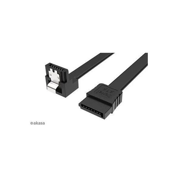 Akasa SATA - SATA, 0.5m, Μαύρο (AK-CBSA09-05BK)