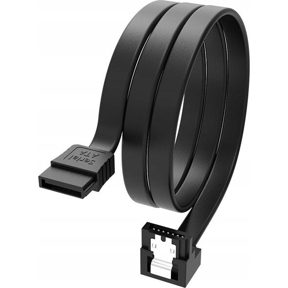 Akasa SATA - SATA, 0.5m, Μαύρο (AK-CBSA09-05BK)