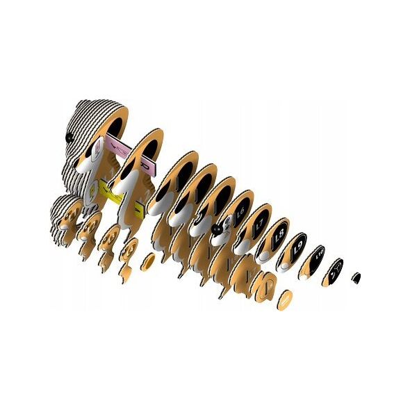 Fat Brain Toys Surykatka Eugy. Eko Układanka 3D