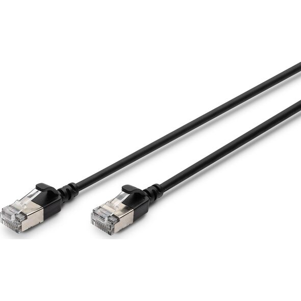 Digitus CAT 6A klasa Ea, F/FTP, skrętka patch, Cu, LSZH, AWG 32/7, długość: 5 m, czarny