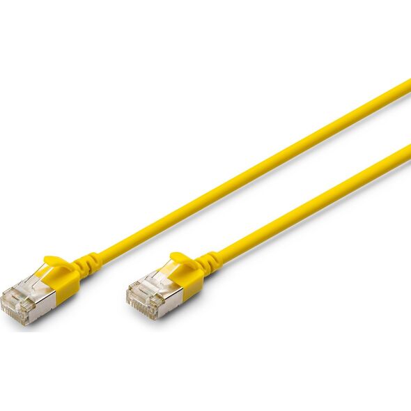 Digitus CAT 6A klasa Ea, F/FTP, skrętka patch, Cu, LSZH, AWG 32/7, długość: 2 m, żółty