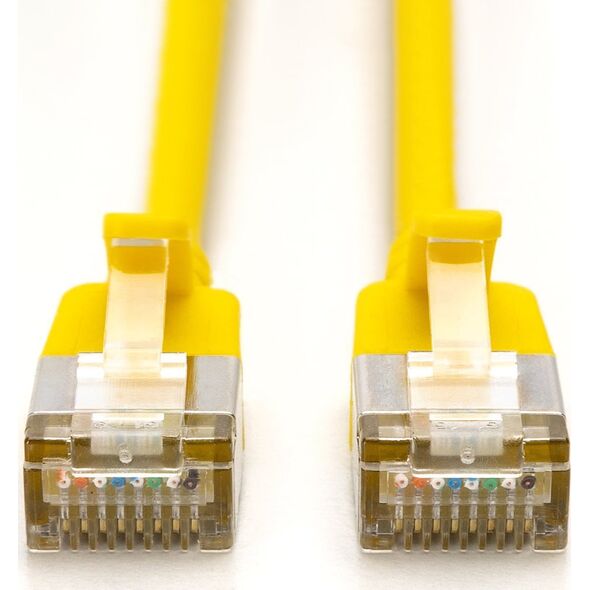 Digitus CAT 6A klasa Ea, F/FTP, skrętka patch, Cu, LSZH, AWG 32/7, długość: 2 m, żółty