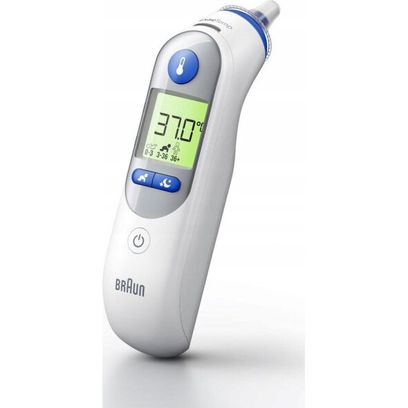 Braun IRT6525 termometr elektroniczny Termometr kontaktowy Biały Ucho Przyciski
