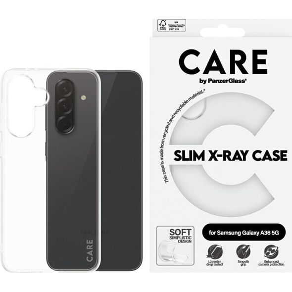 Etui CARE by PanzerGlass Fashion X-Ray    do Samsung Galaxy A36 5G przezroczysty