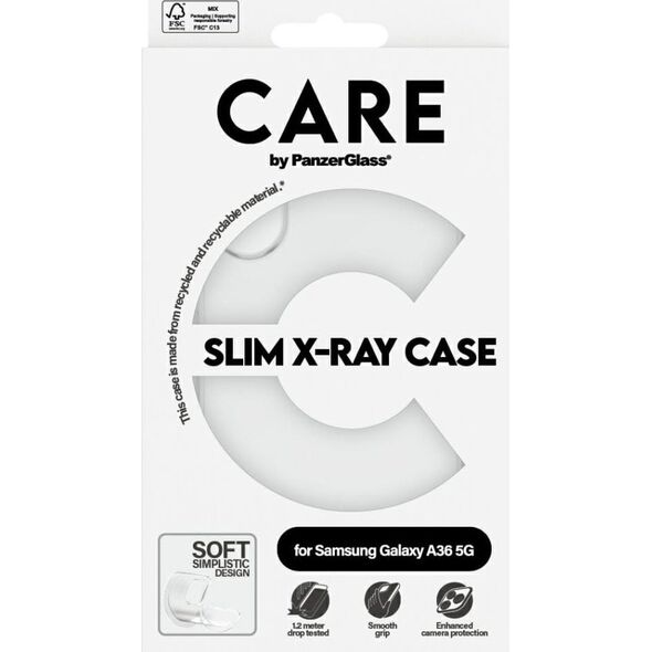Etui CARE by PanzerGlass Fashion X-Ray    do Samsung Galaxy A36 5G przezroczysty