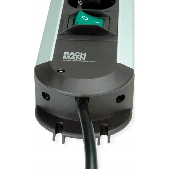 Πολύπριζο Bachmann Bachmann Power Socket Strip "Connectus", 9-port, με διακόπτη, καλώδιο σύνδεσης 2,0 m - 330.102