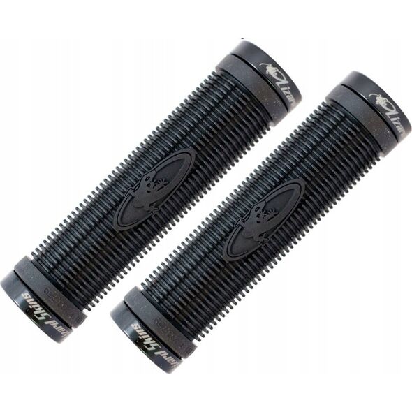 Λαβές τιμονιού Lizard Skins LIZARDSKINS CHARGER LOCK-ON μαύροι σφιγκτήρες 130mm μαύρο - LZS-LOCDS100
