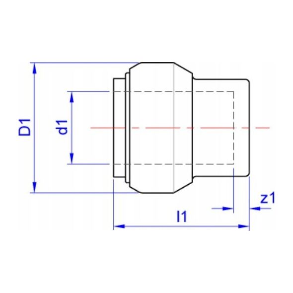 Tece Μειωτικό ταφ 25x20x25mm ορείχαλκος - 710515