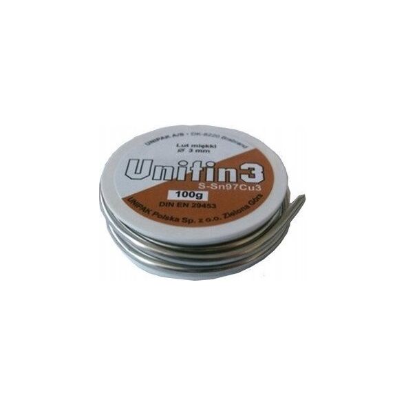 Unipak Μαλακή συγκόλληση S-Sn97Cu3 2,5mm 100g - 4514230