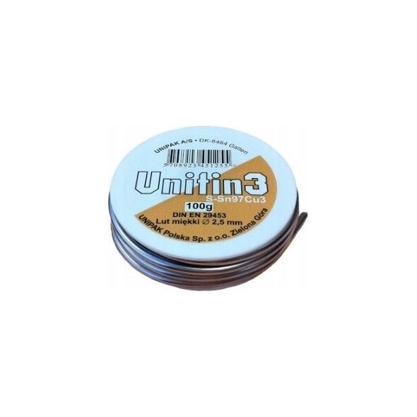 Unipak Μαλακή συγκόλληση S-Sn97Cu3 2,5mm 100g - 4514230