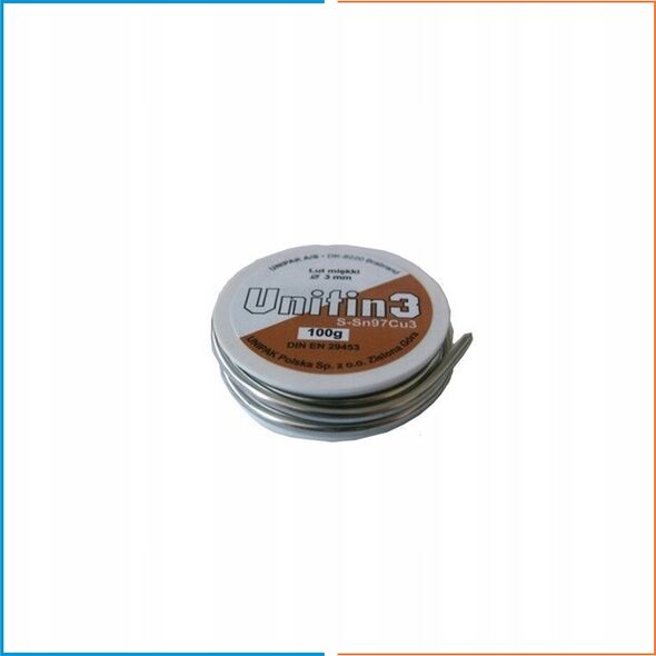 Unipak Μαλακή συγκόλληση S-Sn97Cu3 2,5mm 100g - 4514230