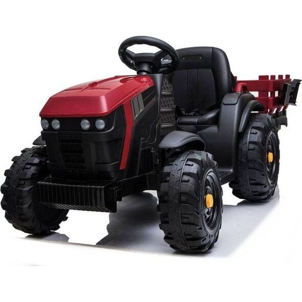 Lean Cars Traktor z Przyczepą na akumulator BDM0925 Czerwony