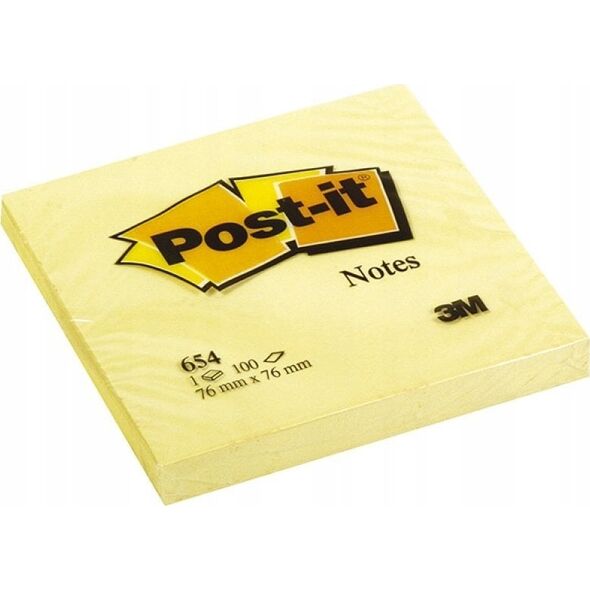 Post-it ΜΠΛΟΚΑΚΙ ΑΥΤΟΚΟΛΛΗΤΟ POST-IT, ΚΙΤΡΙΝΟ, 100 ΦΥΛΛΑ, 76X76 MM XX-0048-05550