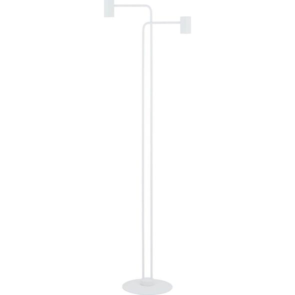Lampa podłogowa Sigma Metalowa lampa podłogowa Luis do jadalni stojąca biała