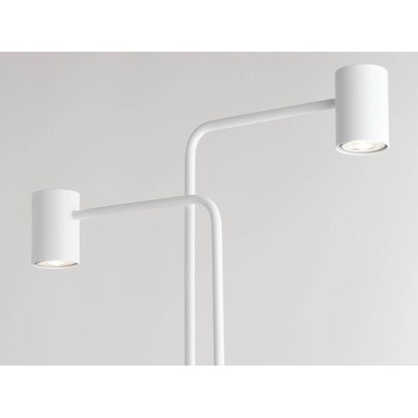 Lampa podłogowa Sigma Metalowa lampa podłogowa Luis do jadalni stojąca biała