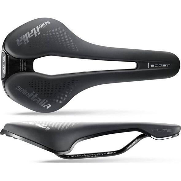 Selle Italia Siodło SELLE ITALIA FLITE BOOST SUPERFLOW TM S (id match - S3) Manganese Tube 7, soft-tek, czarne (NEW)