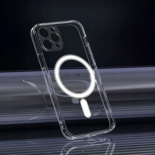 OEM Futerał CLEAR MAG COVER (MID) kompatybilny z MagSafe do SAMSUNG S24 Ultra transparentny