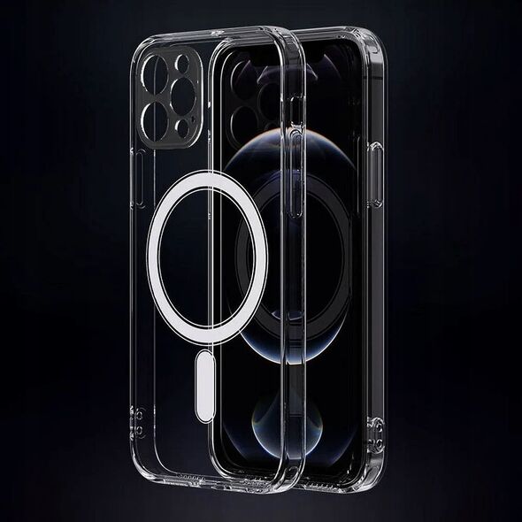 OEM Futerał CLEAR MAG COVER (MID) kompatybilny z MagSafe do SAMSUNG S24 Ultra transparentny