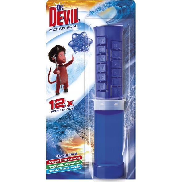 General Fresh Devil Żel do WC punktowy, ocean, 75 ml