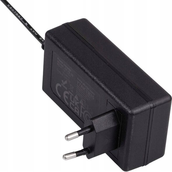 Zasilacz wtyczkowy do oświetlenia i taśm LED 24V / 2A 48W DC 5.5x2.1mm Akyga AK-TB-35 Uniwersalny zasilacz sieciowy impulsowy z kablem 1m