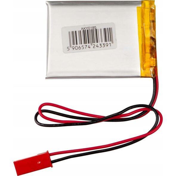 Akumulator Li-Po LP503040 Akyga AKY0185 3.7V / 550mAh PCM złącze JST 2-Pin 150mm