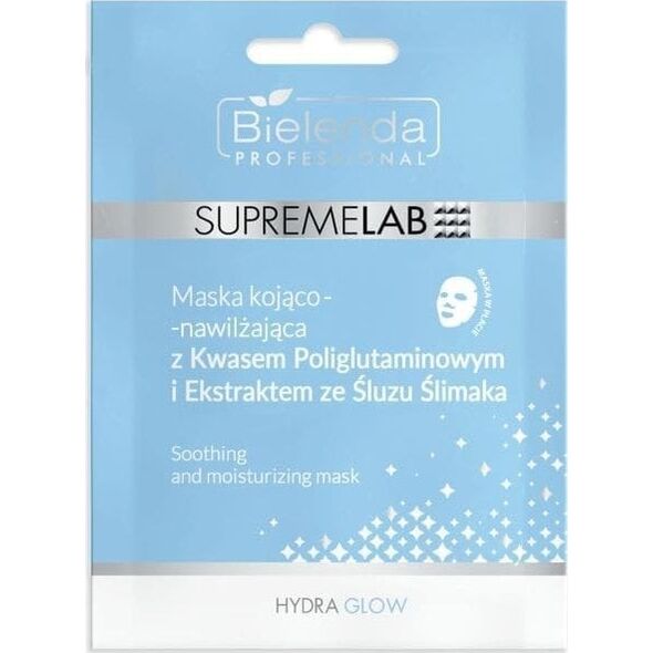 BIELENDA PROFESSIONAL Supremelab Hydra Glow Maska kojąco - nawilżająca do twarzy - w płacie