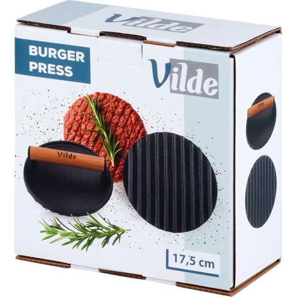 ŻELIWNA PRASKA DO GRILLOWANIA BURGERÓW STEKÓW MIĘSA 259702