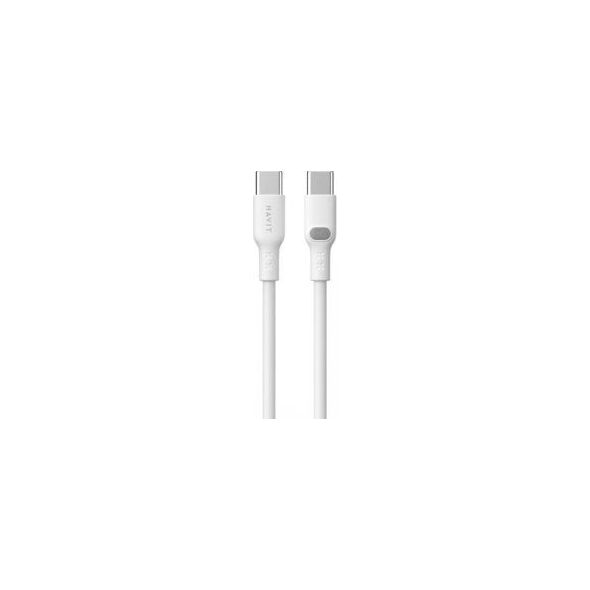 Kabel Havit Typ C-Typ C CB6280 (biały| 100cm)