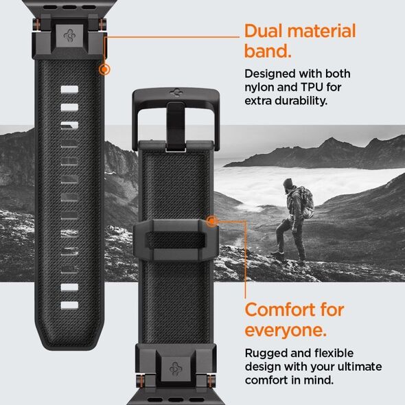 SPIGEN futerał DURAPRO ARMOR do APPLE Watch 6/7/8/9/10/SE/ULTRA 1/2 (44/45/46/49 mm) black
