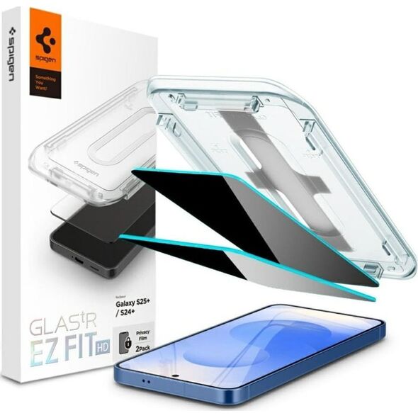 SZKŁO PRYWATYZUJĄCE SPIGEN GLAS.TR ”EZ FIT” HD 2-PACK GALAXY S24+ PLUS / S25+ PLUS PRIVACY