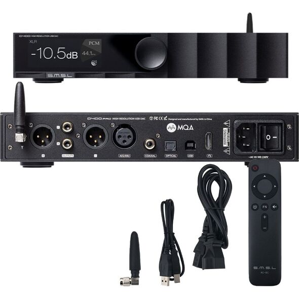 SMSL D400 Pro DAC audio USB Hi-Res czarny