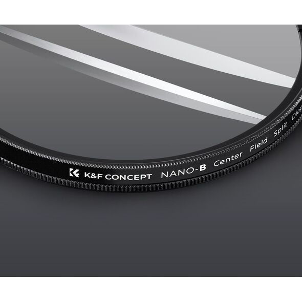 Filtr Ostry Pas Środek Center Field Split Diopter K&F NANO-B na 67 mm 67mm / KF01.2669V1