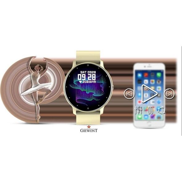 Smartwatch Giewont Sport Around GW120-6 - Ivory Effect