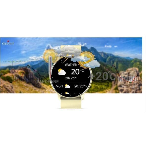 Smartwatch Giewont Sport Around GW120-6 - Ivory Effect