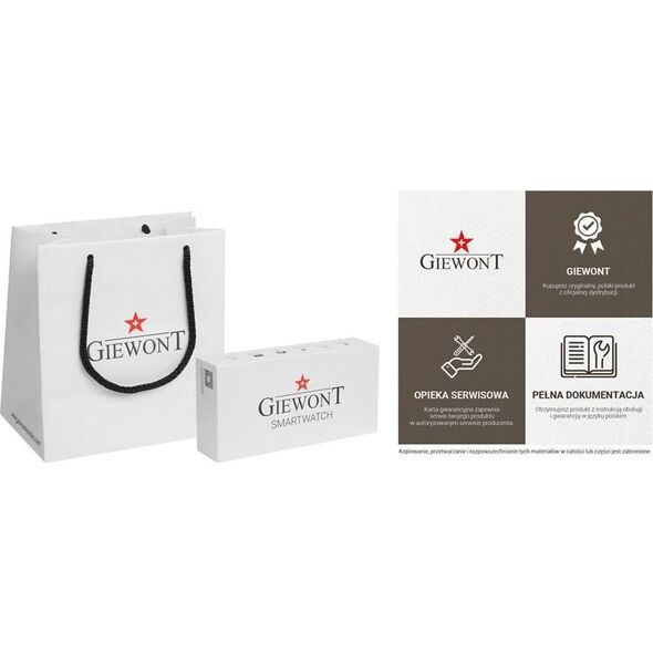 Smartwatch Giewont Sport Around GW120-6 - Ivory Effect