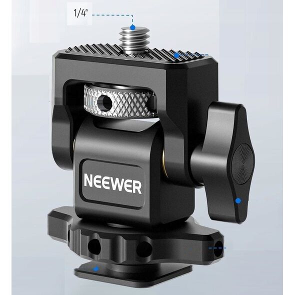 Profesjonalna Głowica 4,2kg 3D 360 na Monitor Gwint 1/4" Stopka ISO NEEWER MA002