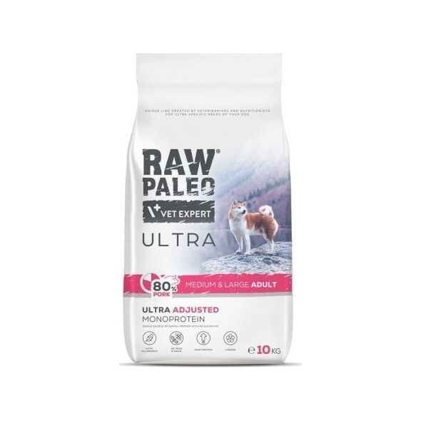 Raw Paleo Ultra Pork Medium&Large Adult 10kg