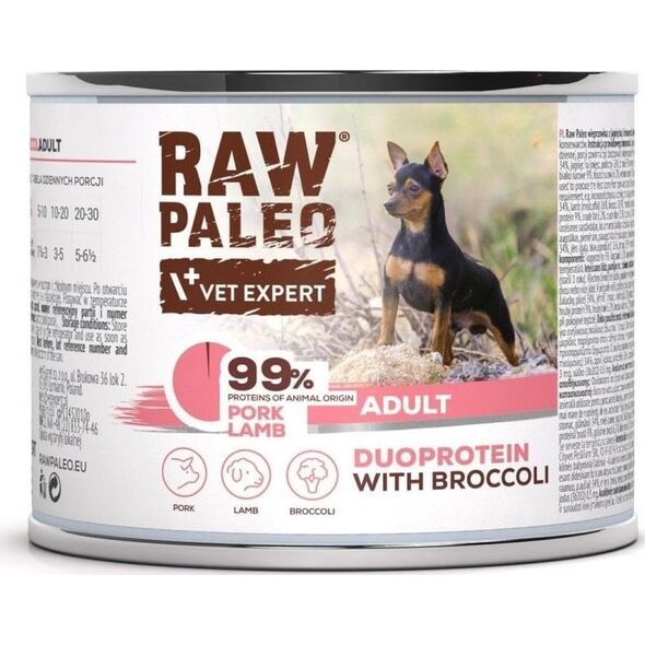 Raw Paleo Pork&Lamb Adult Can 200g