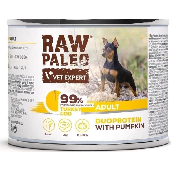 Raw Paleo Turkey&Cod Adult Can 200g