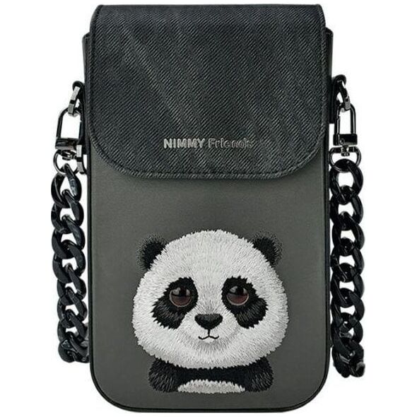 Nimmy torebka na telefon czarny/black Big Eyed Pet 2.0 Panda