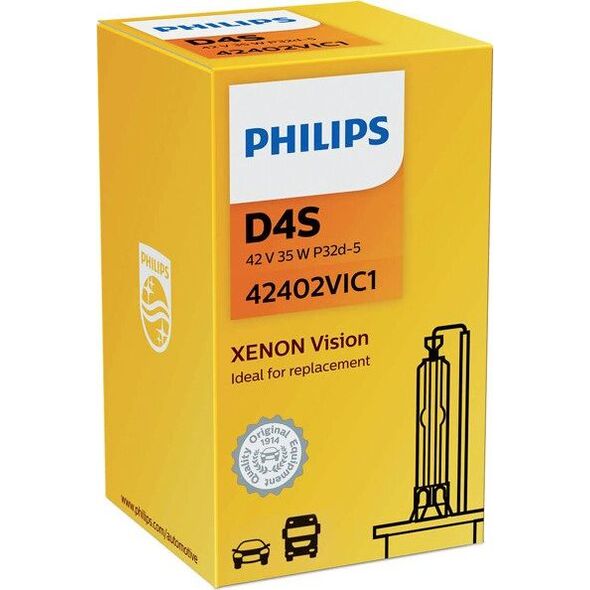 Philips ŻARÓWKA XENONOWA D4S 42V/35W +30% 4600K PHILIPS VISION