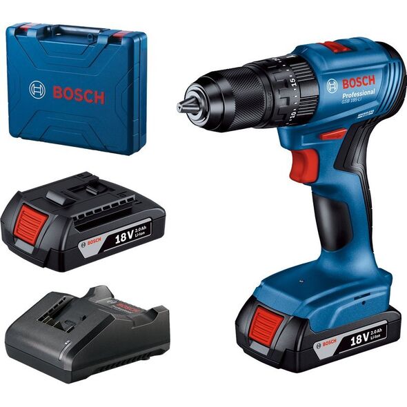 Wiertarko-wkrętarka Bosch GSB 185-Li 18 V 2 x akumulator 2 Ah (06019K3100)