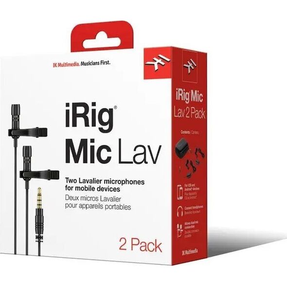 Mikrofon IK Multimedia IK iRig Mic Lav 2 Pack - Zestaw mikrofonowy