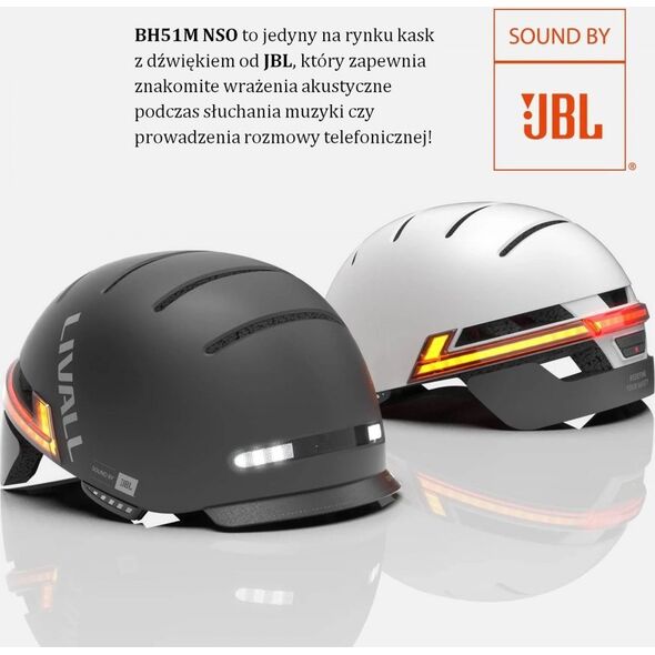Livall Livall Kask Miejski Livall BH51M NSO Sound by JBL Bluetooth LED L