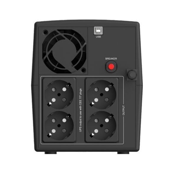 UPS Infosec Zasilacz awaryjny UPS 1600VA 900W 2x 9Ah 4x FR/Schuko