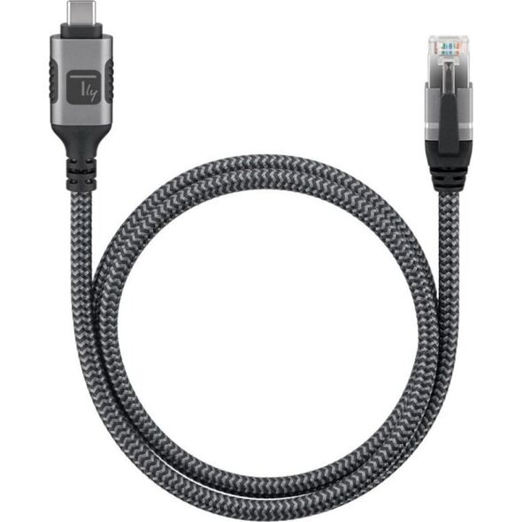 Techly Kabel sieciowy USB-C na Gigabit Ethernet RJ45 3m